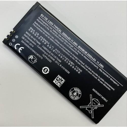 HUSHITONG New Battery 3000mAh Battery For Microsoft Lumia 950 BV T5E BV-T5E BVT5E RM-1106 RM-1104 RM-110 Mobile Phone Batteries