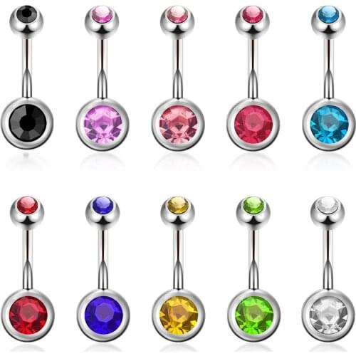 Belly Button Rings Stainless Steel Piercing Decoration Surgical Sexy Body Jewelry Navel Helix Women Accessories Wholesale