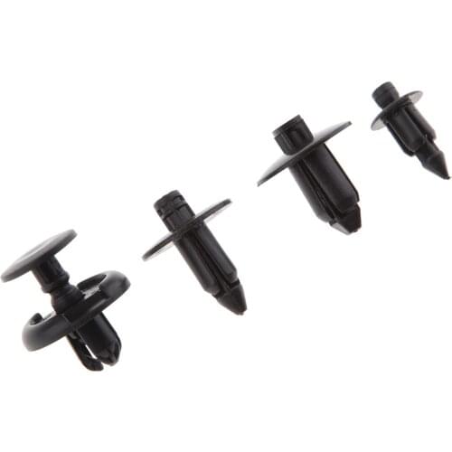 Motorcycle/Bike Plastic Rivet Push Pin Kit - 80 Piece Includes M6/ M7/ M8