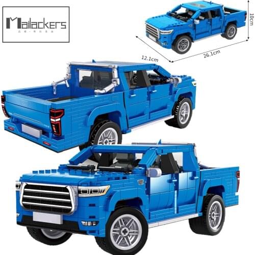 Mailackers 826PCS Technical car Auto Pickup Truck Building Blocks Diy Bricks Assembly Car Educational Toys for children