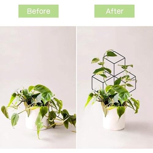 MLGB Garden Metal Trellis Lattice-Shaped Plant Trellis for DIY Potted Climbing Plants Support Flower Vegetable Vine