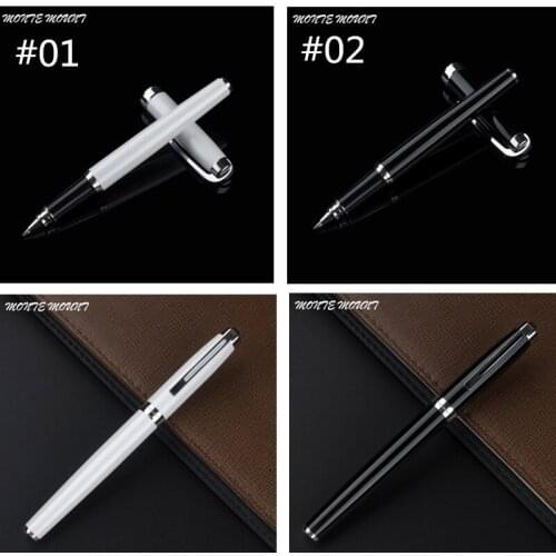 Metal-roller ball pen Ink Pen Black Professional Sign Rollerball Pen Gel Ink Pen Office Supplies Desk Accessories Stationery New