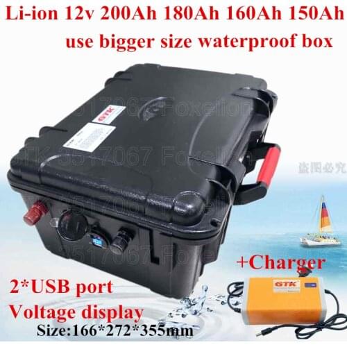 Multifunctional 12V 12.6V 40AH 60AH 80AH 120AH 160AH 200AH 300AH Li-ion rechargeable Batteries For portable Emergency Power bank