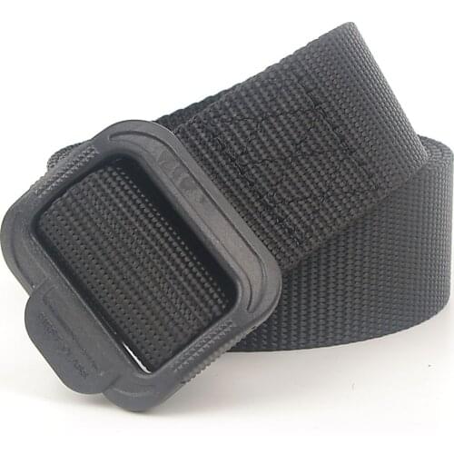 Mens Nylon Belt Casual Security Check Environmental Plastic Japanese-shaped Buckle Quick Release Hypoallergenic Womens Belt