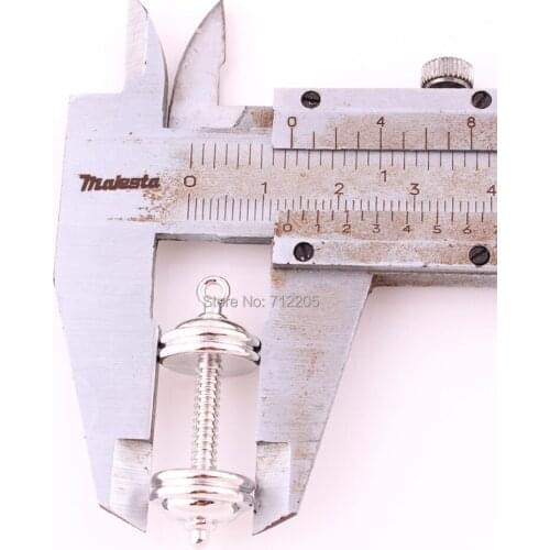 New rhodium plated or good Fitness Weightlifting Gym pendants 10pcs a lot Dumbbell weight pendant