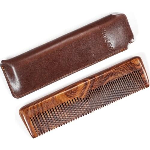 Barber Comb for Men Women Natural Wooden Hair Comb Sandalwood Hair Brush for Grooming Combing Hair Beards Barber Accessories