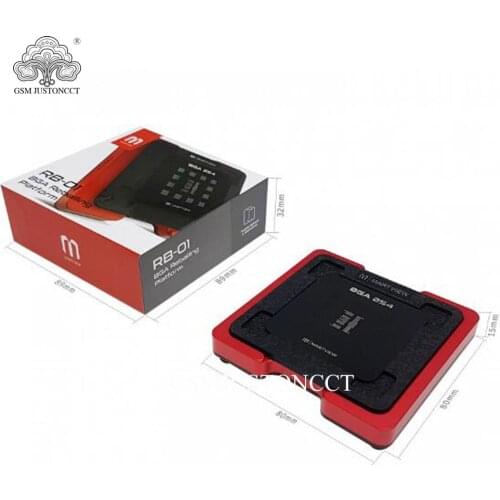 Martview RB-01 Reballing Stencil Tin Net Full Set for EMMC/EMCP/UFS BGA153/162/169/186/221/254 With Fixed Plate and Holder