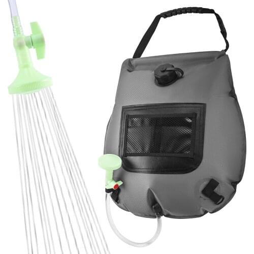 20L Portable Heating Shower Bags Foldable Solar Water Storage Bags Outdoor Camping Heating Shower Bathing Bag Drop Shipping
