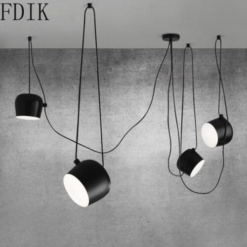 Industrial Retro Chandelier Modern Loft Hanging Lamp for Living Room Restaurant Bar Home Decor Art Snare Drum Lighting Fixture