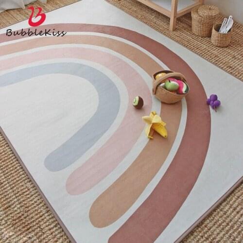 Bubble Kiss Rainbow Carpets For Living Room Kid Room Bedroom Rugs Home Decor Floor Mat Decoration Salon Nordic Children Gift Rug