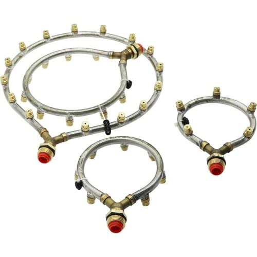 Adjustable M14*1.5MM Ring Atomizing Nozzles 1/2"Male Thread Filter Connector Garden Irrigation Misting Sprayer Cooling Sprinkler