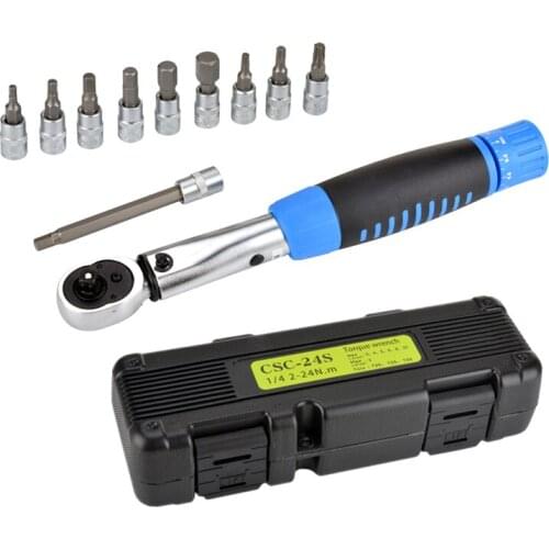 2-24Nm Bicycle Repair Spanner Kit Ratchet Mechanical Torque Manual Wrenches