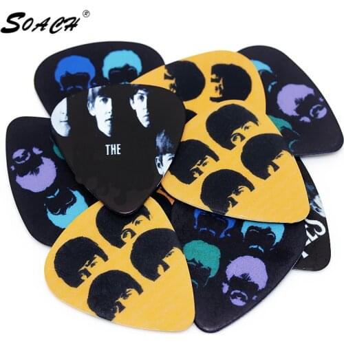 SOACH 50PCS 1.0mm hot sale newest high quality design Japanese anime guitar picks Guitar Accessories for ukulele bass