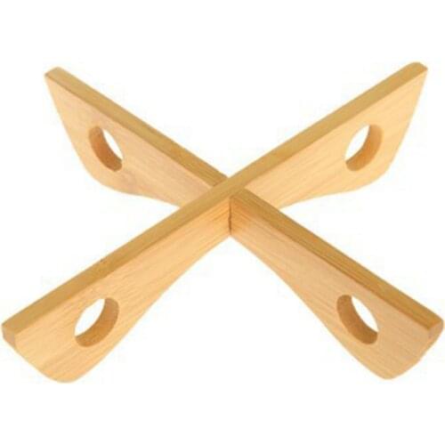 Tray rack detachable wooden table mat kitchen pot heat insulation dish insulation pad gadget holder