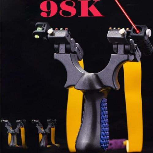 Super Power Rubber Band Slingshot High Precision Flat Leather Slingshot Fast Bow Outdoor Special for Hunting Shooting Crossbow
