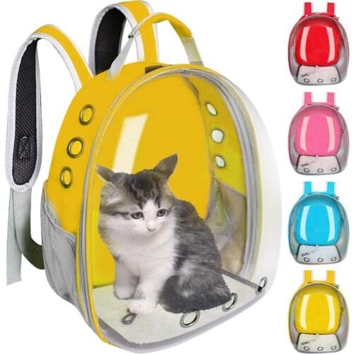 Breathable Pet Cat Carrier Bag Transparent Space Pets Backpack Capsule Bag For Cats Puppy Astronaut Travel Carry Handbag Outdoor