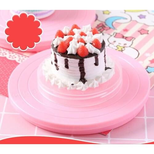 5.5 Inch Cake Pan Baking Tools Kitchen Accessories Rotating Cake Turntable Revolving Cake Decorating Stand Kitchen Gadgets