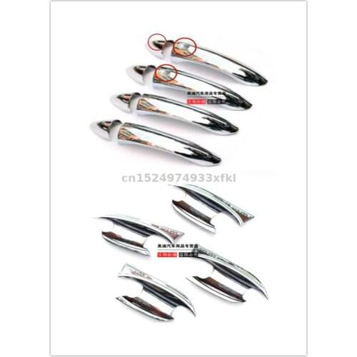 High-quality ABS Chrome Car Outer Door Handle Cover Door Bowl Protection Covers Sticker For Buick Excelle 2008-2019 Car Styling