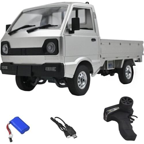 WPL D12 1/10 2WD RC Car Simulation Drift Truck Brushed 260 motor Climbing Car LED Light On-road RC Car Toys For Boys Kids Gifts