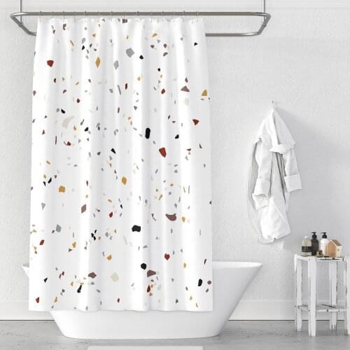 Custom Made Shower Curtain Bathroom Curtain Partition 1.2/1.5/1.8/2x1.8m 1.5x2m 1.8x2m 2x2m 2.4x2m Geometric White ins