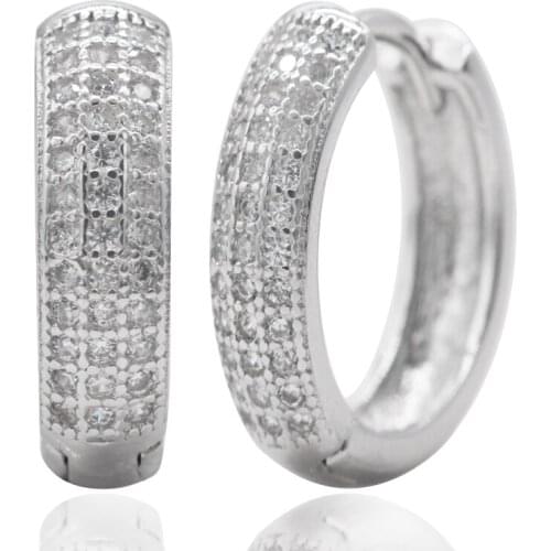 Pure 925 Sterling Silver Earrings For Women Luxury Women Earrings Dazzling CZ Stone Handmade Jewelry Fine Jewelry