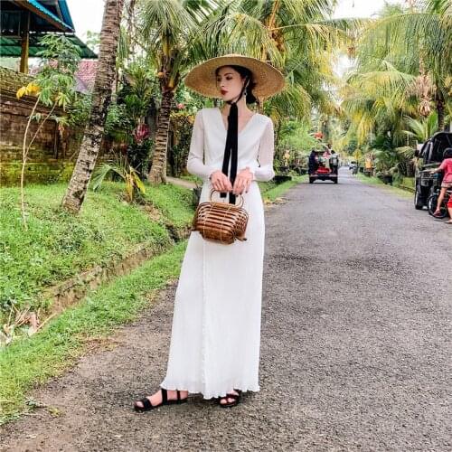 High Quality Soft Elegant Long Sleeves Vestidos De Fiesta De Noche Prom Party Ladies Dresses Robe Beach Holiday Women Dresses