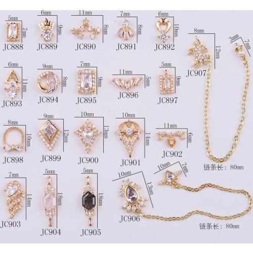 20pcs/lot Zircon Crystal Diamond 3D jewellery japanese nail art decorations top-level quality crystal manicure decorations