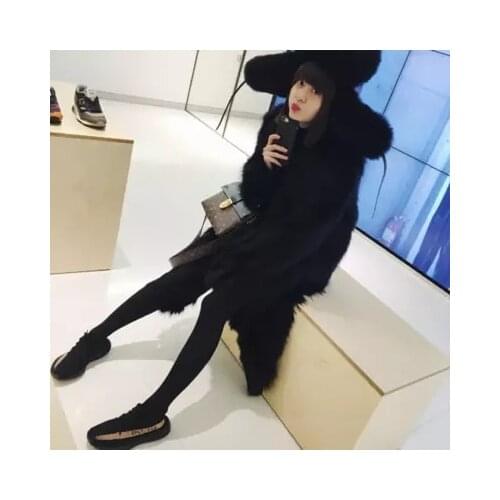 2018 New Style High-end Fashion Women Faux Fur Coat S6