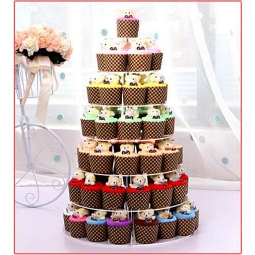 30pcs/lot! Creative Lovely Mini Bear Cup Cotton Cake Towel 2021 new Hand Towel Face Towel Party Gifts