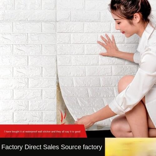 3D stereoscopic wall paste self-stick brick wallpaper foam European and American stickers