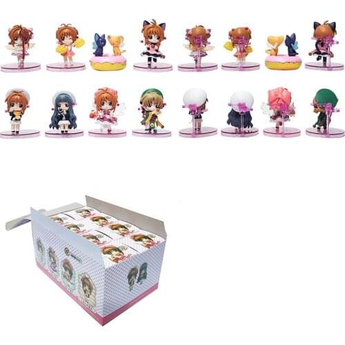 8pcs/set 5-7cm Anime Card Captor Sakura Kinomoto Sakura Action Figure Magical Girl PVC Collection Model Dolls Toys for Boy Gifts