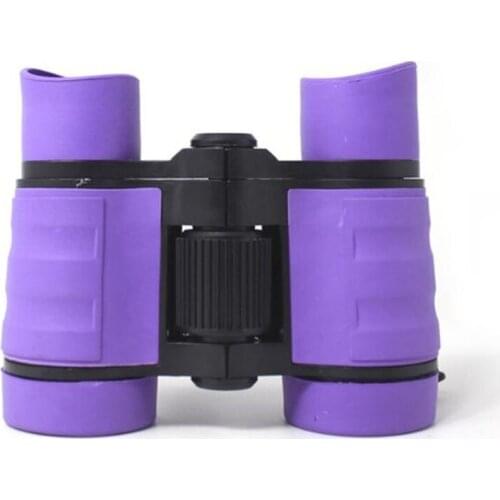Purple Color 4X30 Kids Binoculars Telescope Children Birthday Gift Outdoor Play Toys for Boys and Girls