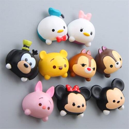 Disney Mickey Mouse Refrigerator Magnet Winnie the Pooh Donald Duck Cartoon Soft Glue Refrigerator Sticker Fridge Magnet figure
