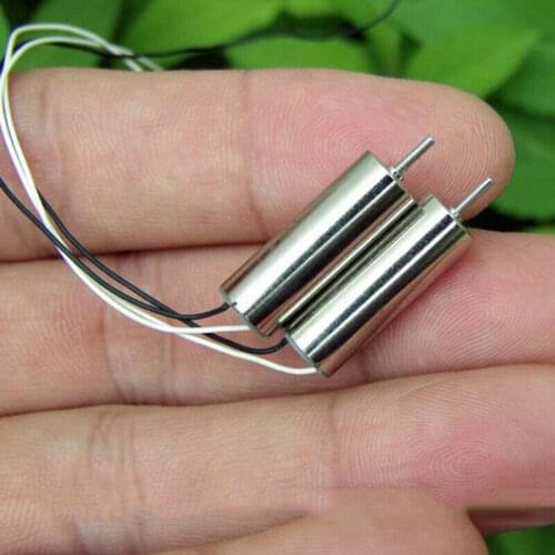 2PCS Micro Mini 720 Coreless Motor DC 3.7V 4.2V Ultra High Speed 43000RPM NdFeB 7mm*20mm Electric RC Drone Quadcopter Engine
