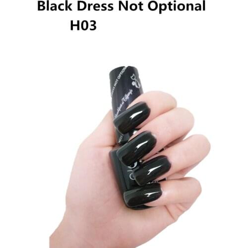 HPH03 Black Dress Not Optional 15ml UV LED Gel Polish Vernis Permanent Lasting Shine opies Nail Art (need lamp dry)