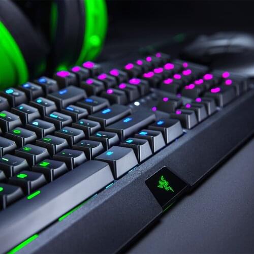 Razer Gamer Green Axis Keyboard Cool Gaming Chroma RGB Keyboard Blackwidow Mechanical Wired Keyboard