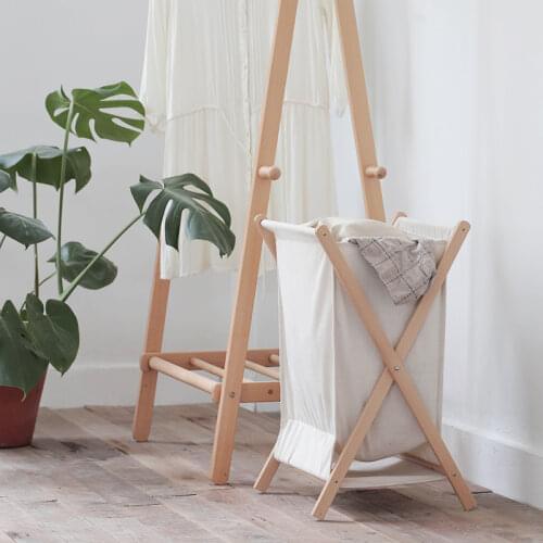 Dirty clothes storage baskets ins Nordic hamper clothing storage fabric folding clothes home bathroom