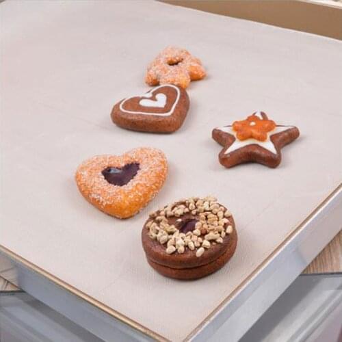 Baking Mat Sheet Heat Press Pad Reusable Baking Mat Sheet High Temperature Cooking Paper Kitchen Accessories for BBQ 40*50cm