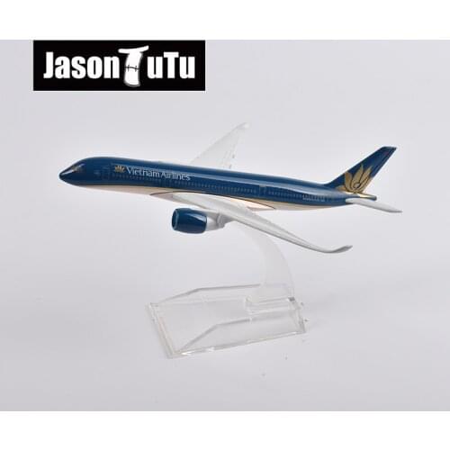 JASON TUTU 16cm Vietnam Airlines Airbus A350 Airplane Model Plane Model Aircraft Diecast Metal 1/400 Scale Planes Dropshipping