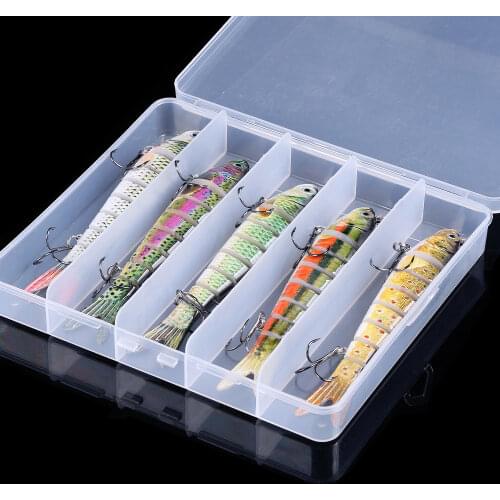 5pcs 14cm 27g Sinking Wobblers Fishing Lures Set jointed minnow Crankbait Artificial Bait Swimbait Pike pesca fishing tackle Box
