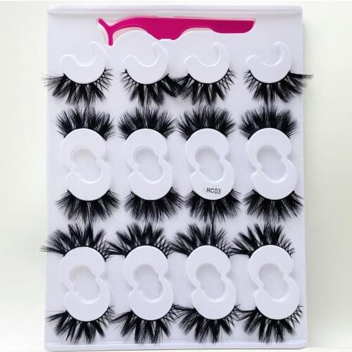 NEW 10 Pair Lashes Wholesale 100% Mink Hair False Eyelashes Handmade 10mm-25mm Lashes Dramatic Thick Long 3d Mink Lashes Makeup