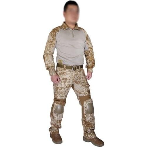 2017 NEW Military army combat uniform EMERSON BDU Gen2 Combat Shirt & Pants with elbow & knee pads sand ST Suits EM6976