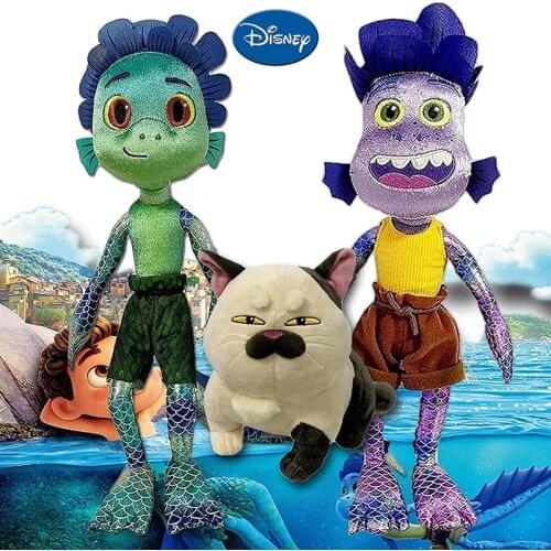 17 inch Disney Luca Pixar Alberto Plush Dolls Sea Monster Plush Toys Soft Stuffed Animals Birthday Xmas Doll for Children Gifts