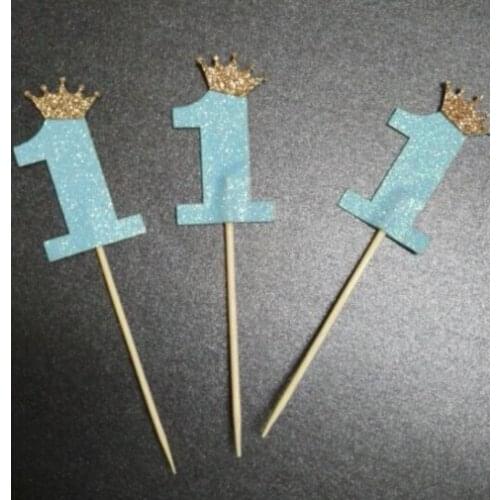 Custom Glitter Number color birthday cupcake toppers Food Picks Bachelorette Wedding Bridal Engagement Party cake decorations