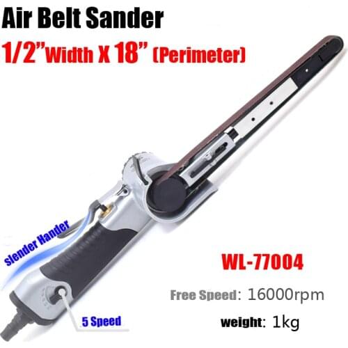 Industrial Pneumatic Belt Sander Machine Air Polishing Tool 16000rpm 1/2" Inch 18"24" Extend Arm Hub Bore Inner Hole Grinding