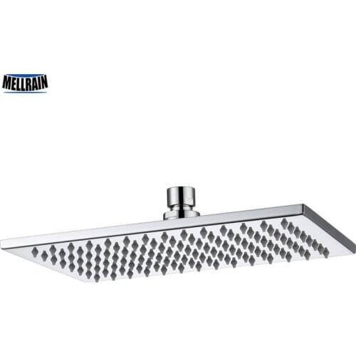 Rectangle Style Shower Spraying Bathroom Bath Accessories Brass Rain Shower Head Polished Chrome