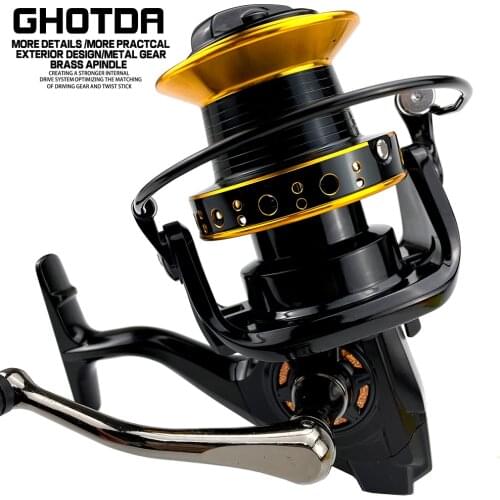 Fishing Reel 9000/10000/12000 Series Spinning Reel Left/Right 12+1BB Drag 20-30kg Max Drag Power