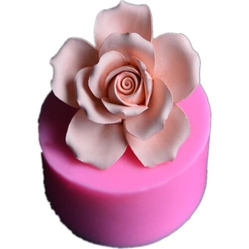 3D rose flower Big Size silicone soap mold Making for DIY Fondant Cake Craft Handmade Soap craft molds Resin Mold
