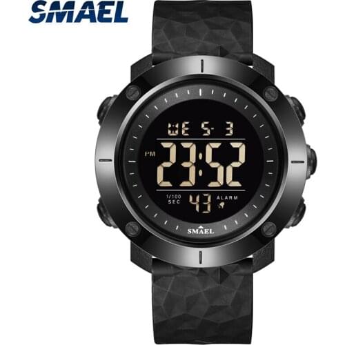 SMAEL 8042 New Watch Men Digital LED Watches Sport Wristwatches 5BAR Waterproof Swimming Clock Stopwatch Time Military Watches
