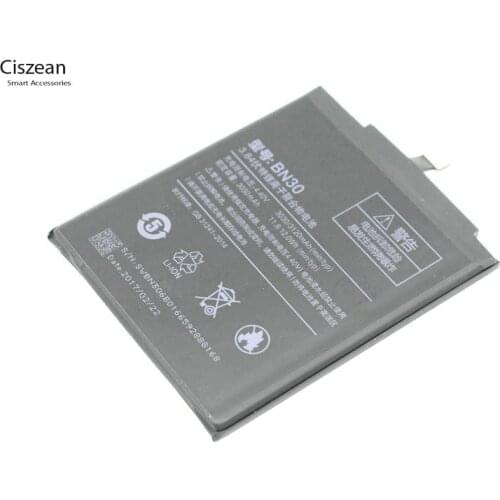 Ciszean 1x High Capacity 3120mAh BN30 / BN 30 Phone Replacement Battery For Xiaomi Redmi Hongmi Redrice 4 A mi 4A 4 A